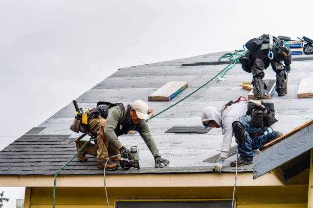Professional Roofing technician working in Hebron, CT